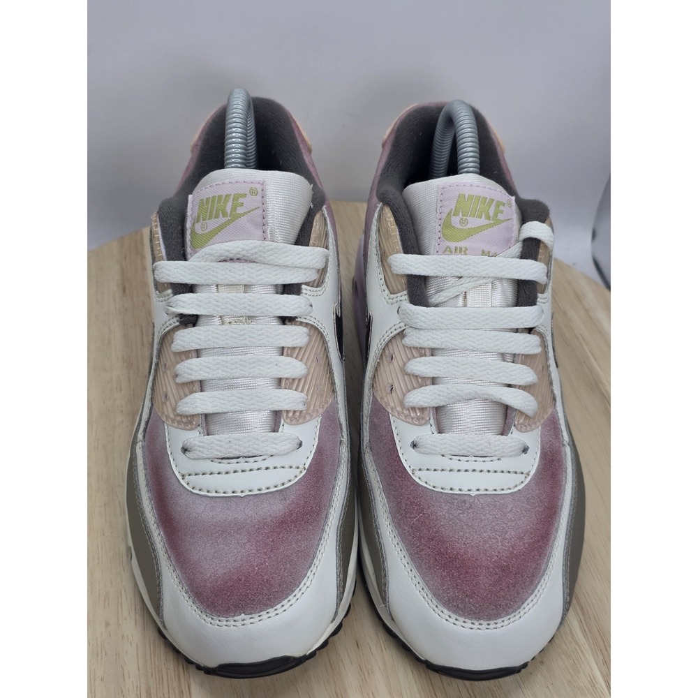 Women's 7.5 - NIKE AIR MAX 90 CL Sail Brown / Pink Shoe Y2K 312153-121 GS 6Y - Picture 4 of 9